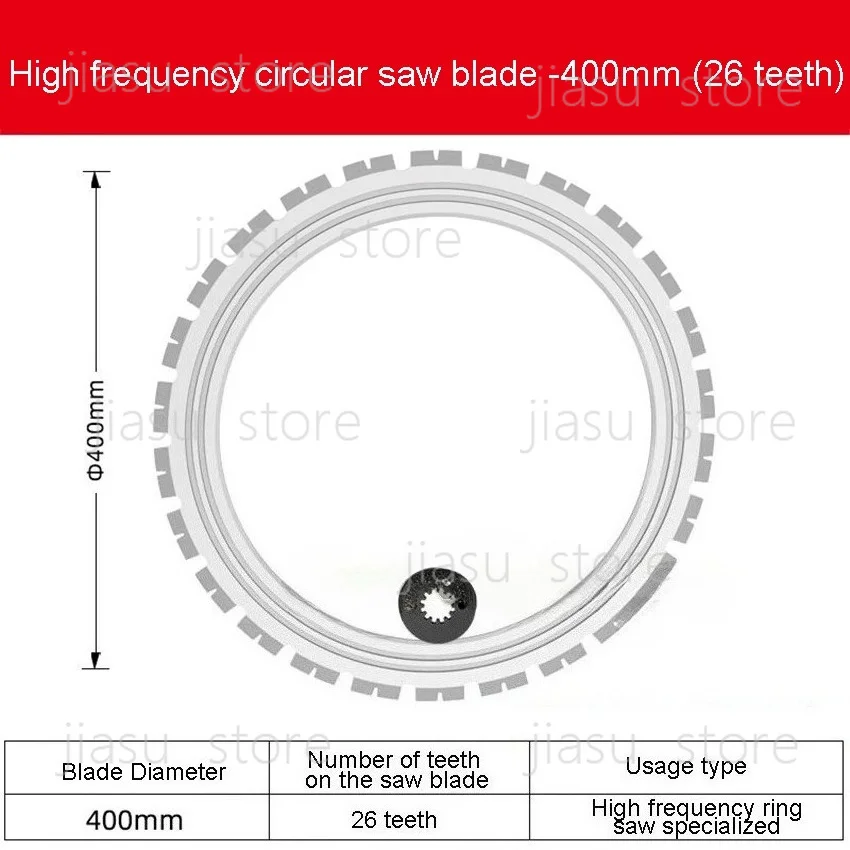 AC8400 / AC8500 High Frequency Ring Saw Diamond Blade,400mm & 500mm Diamond Concrete Cutting Ring Saw Blade for Ring Saw Machine
