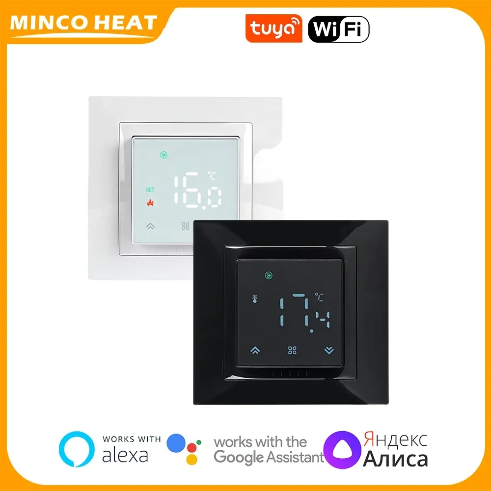 Minco Heat Smart Tuya WiFi Thermostat 3A/16A Detachable MiNi Temperature Controller for Water Heating/Boiler/Electric Heating