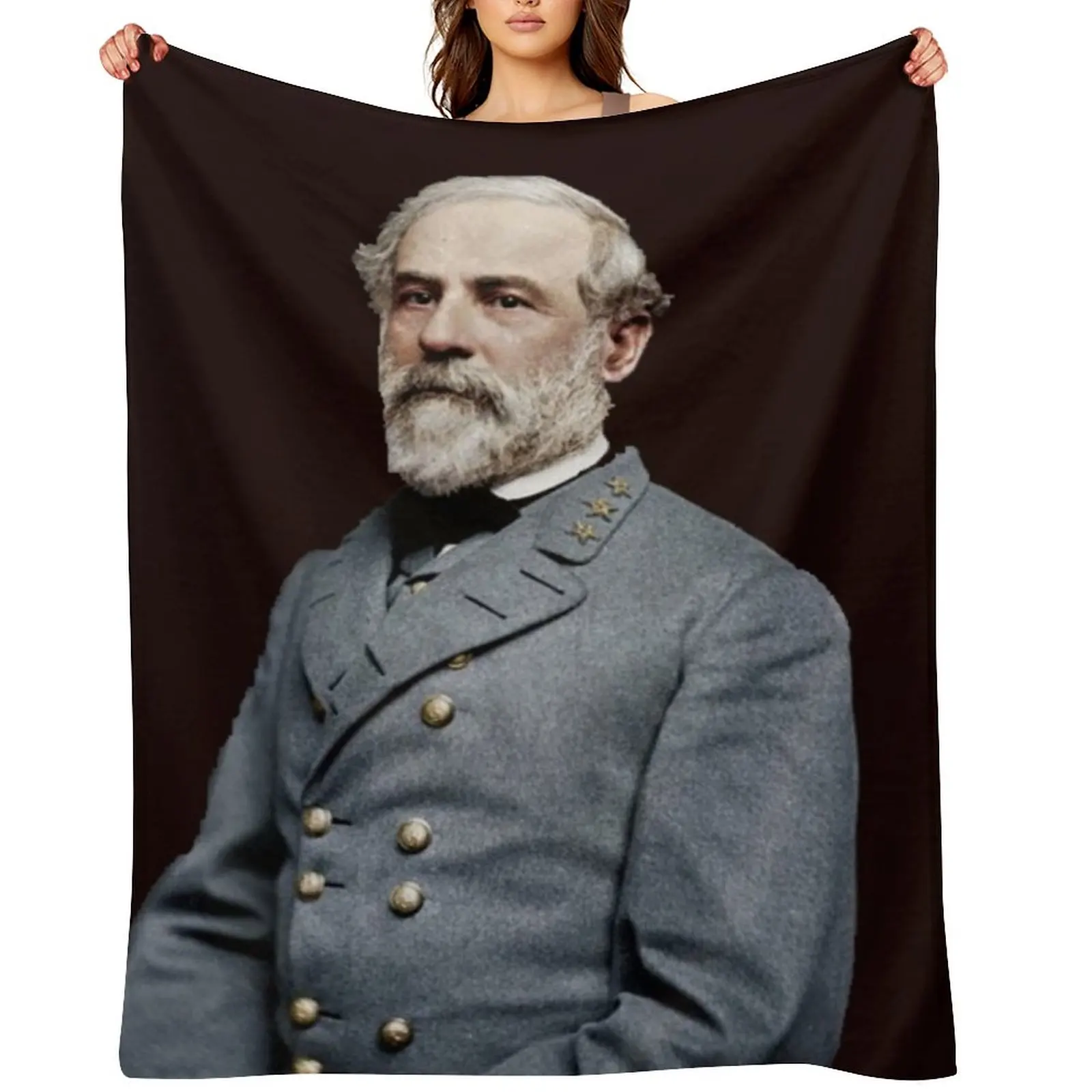 

Robert E Lee Throw Blanket Decorative Beds Sofas Tourist Plaid Blankets