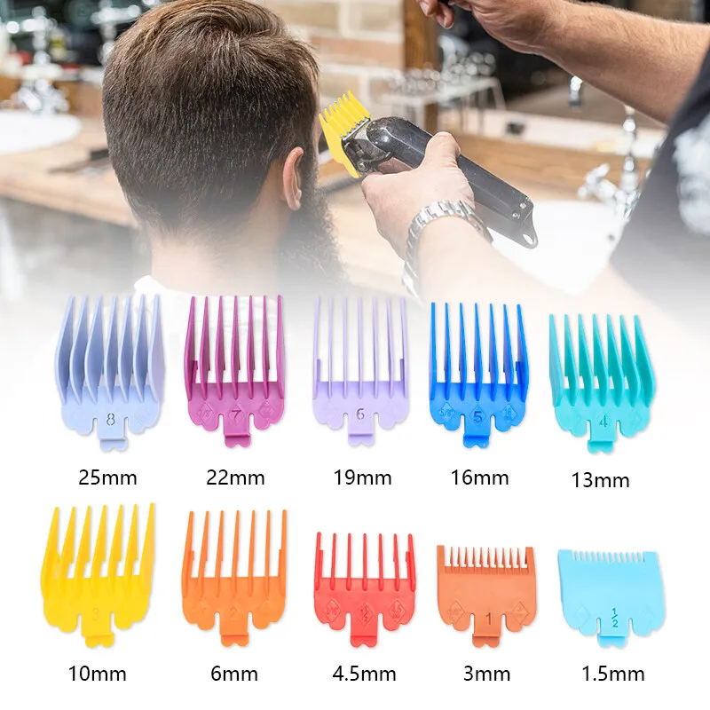 10Pcs Hair Clipper Limit Combs