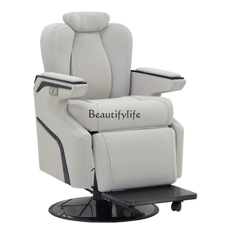 

Hair salon chair Electric reclining barber chair Beauty salon chair Lifting large chassis