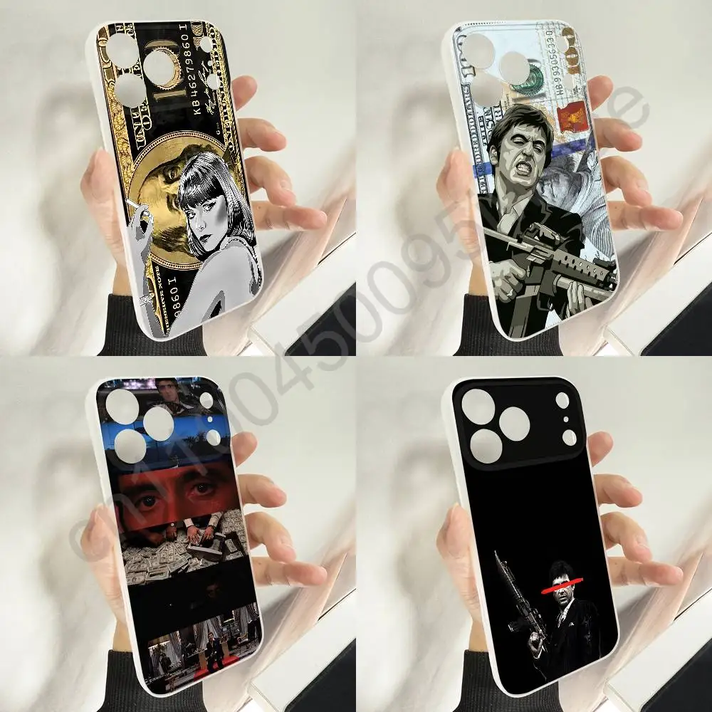 

S-Scarfaces Tony Montana Phone Case For iPhone 11,16,15,14,13,17,12,Plus,E,Air,Mini,Pro,Max Magnetic Magsafe Soft Cover