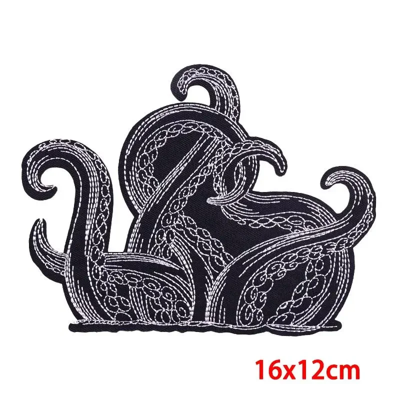 Embroidered Patch Iron On Patches for Clothing Pocket Boots Clothes Stickers Fabric Sewing Thermal Adhesive Applique Fusible