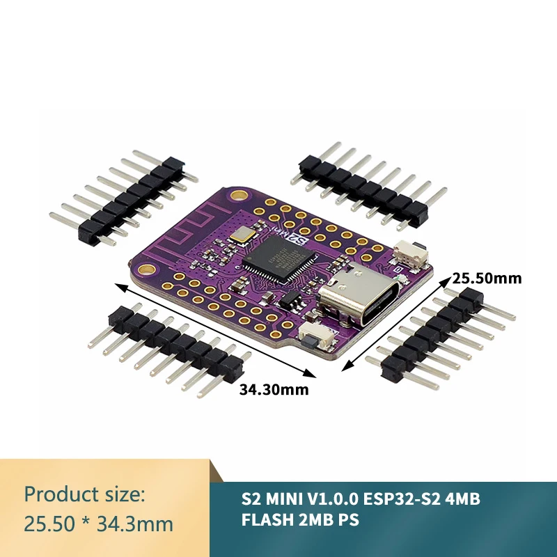 ESP32 S2 Mini V1.0.0 ESP32-S2 4MB FLASH 4MB PSRAM W IFI Development Board