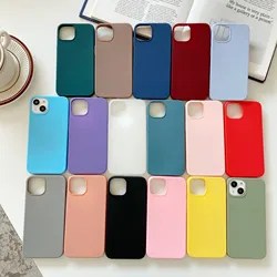 Candy Color Silicone Phone Case For iphone 13 14 Pro Max Funda For iphone 11 12 Pro Max 13 mini 14 Plus Matte Back Cover Coque