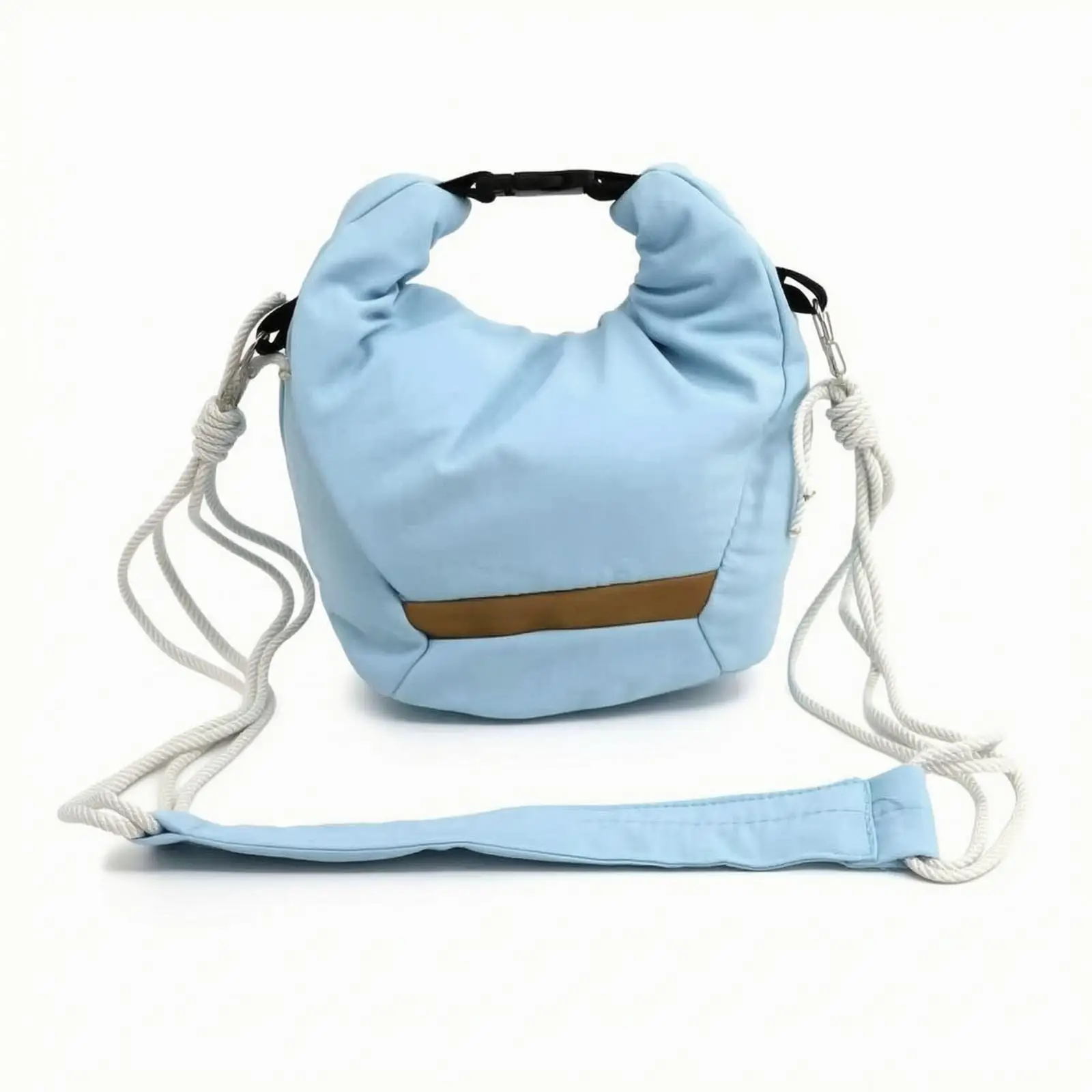 Soft Pillowy Camera Sling Bag for Women Men Casual Everyday Use Nylon Polyester Shoulder Pouch with Handle