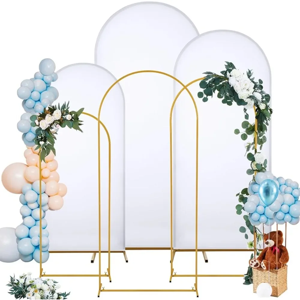 

Arch Weddings Decoration Gisafai Set of 6 Metal Backdrop Stand and Backdrop Cover 4ft/5ft/6ft Wedding Arch