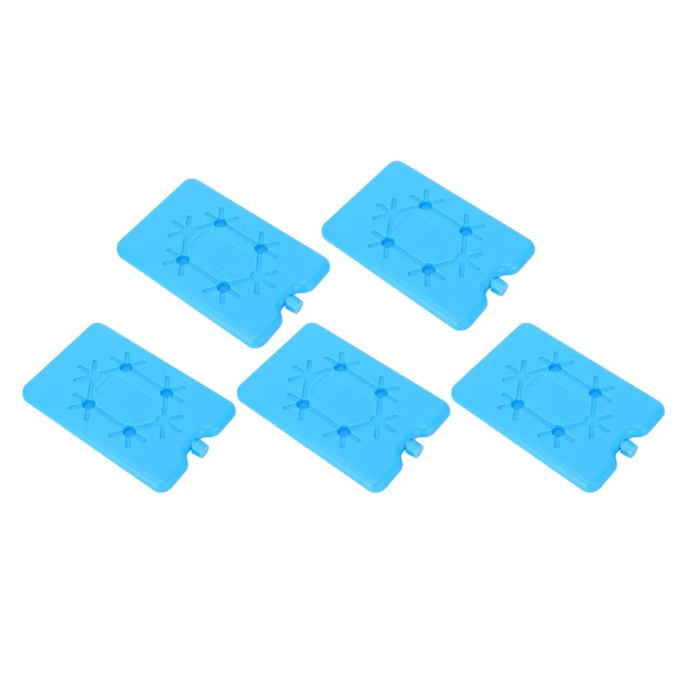 5 Pack Portable Ultra Thin Ice Packs 200ml Reusable Freezer Tool Durable Slim Cool Container Travel