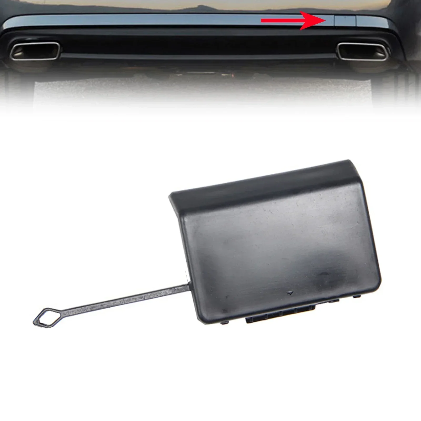 Rear Bumper Tow Hook Eye Cover For Mercedes For E Class For W212 For S212 For AMG Line Fitment Type Direct Replacement