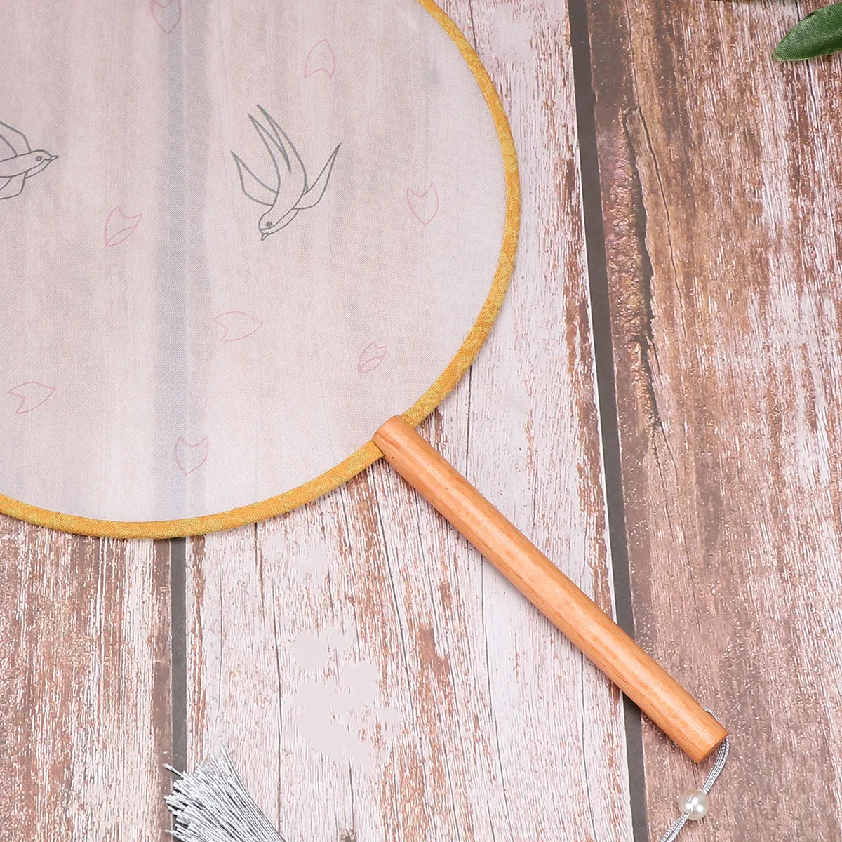 

Высококачественный набор для вышивки на шелковом веере: пустой круглый веер, комплект для рукоделия DIY для любителей творчества, начинающих, идея подарка для мам