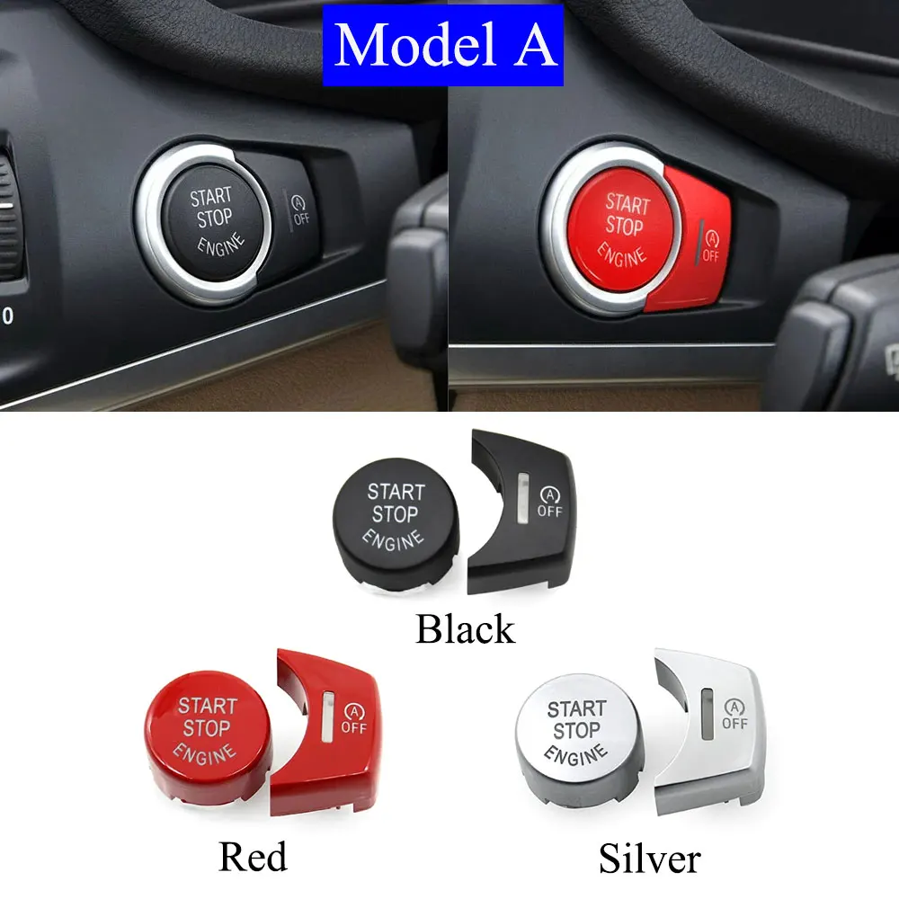 RHD Start Stop Push Button Switch Auto Engine Ignition OFF Cover Cap Car Accessories For BMW X3 X4 Series F25 F26 61319153831