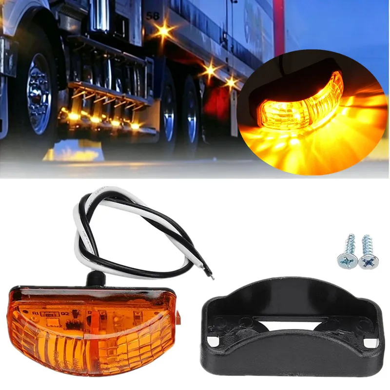 

2LED Trailer Side Marker Light Truck Turn Signal Lamp Rear Tail Light Caravan Van Warning Side Lights 12V 24V Indicator LED Lamp