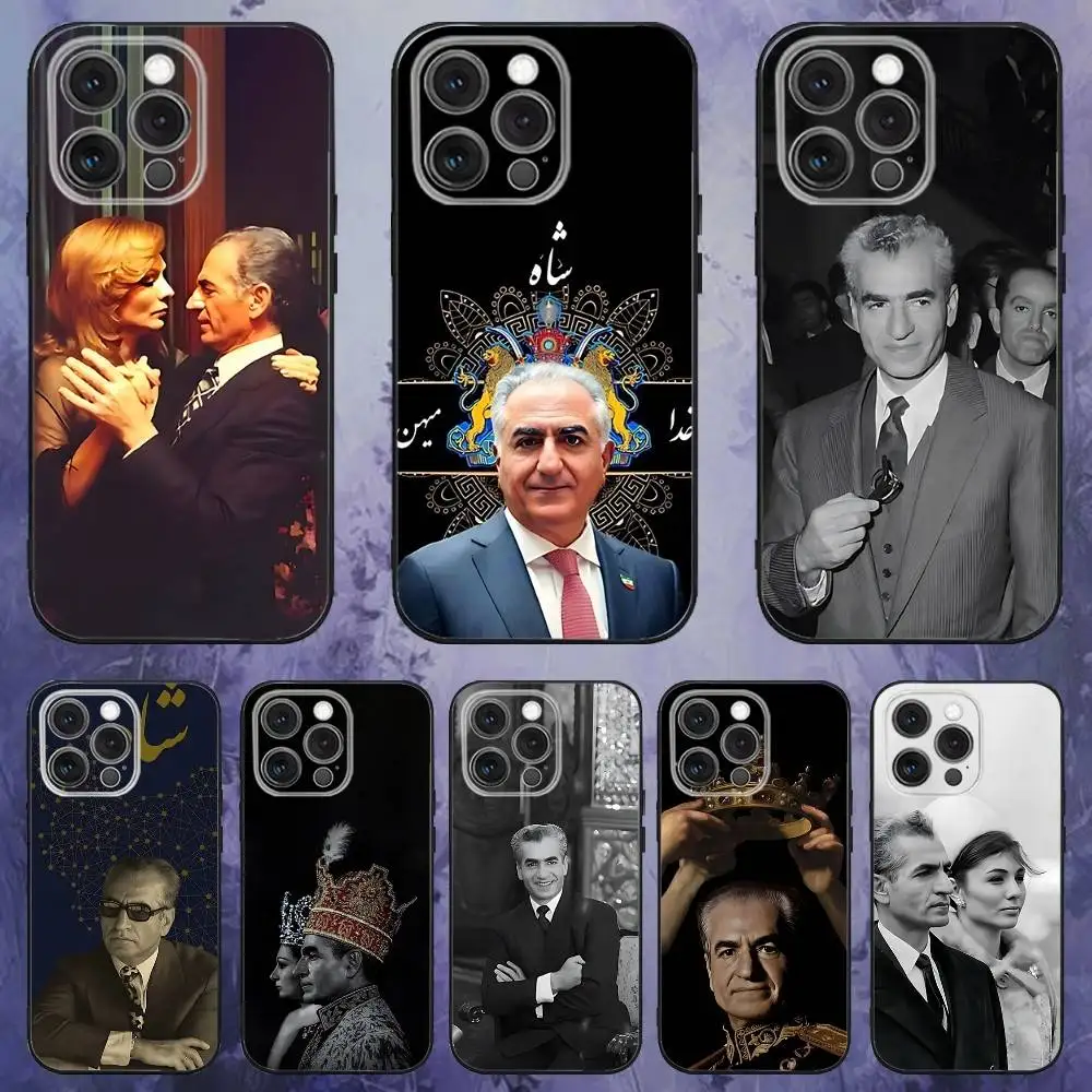 

Mohammad Reza Pahlavi Iran Phone Case For iPhone 17,16,15,14,13,12,Pro,Max,Plus,E,SE4,Air,Mini Black Soft Box