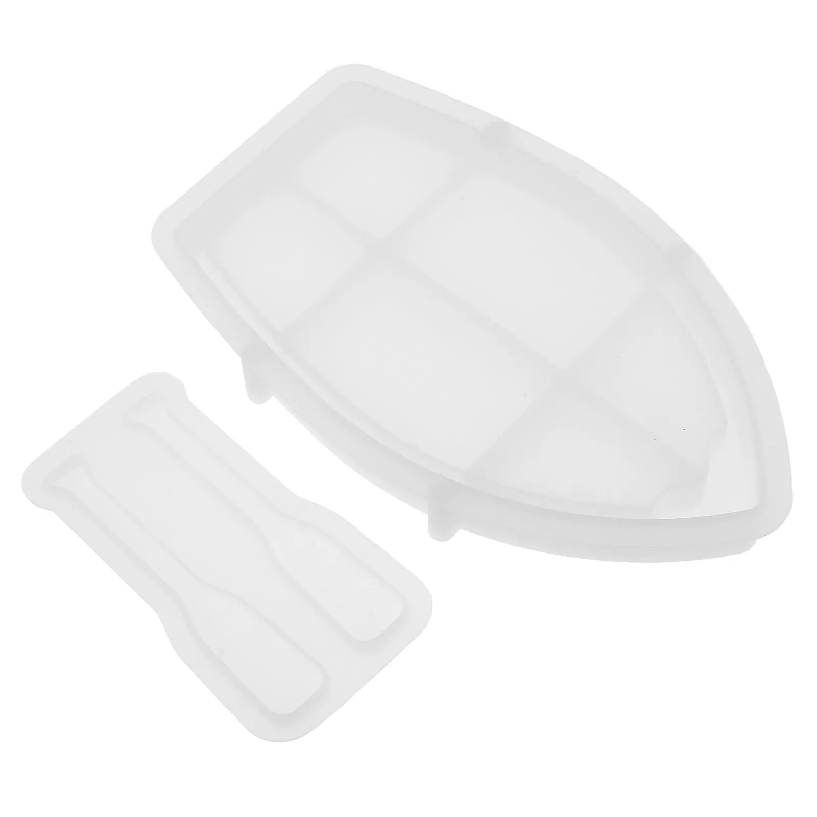

Resin Casting Molds Handicraft Silicone Boat Kit Epoxy White Tray for Crafts
