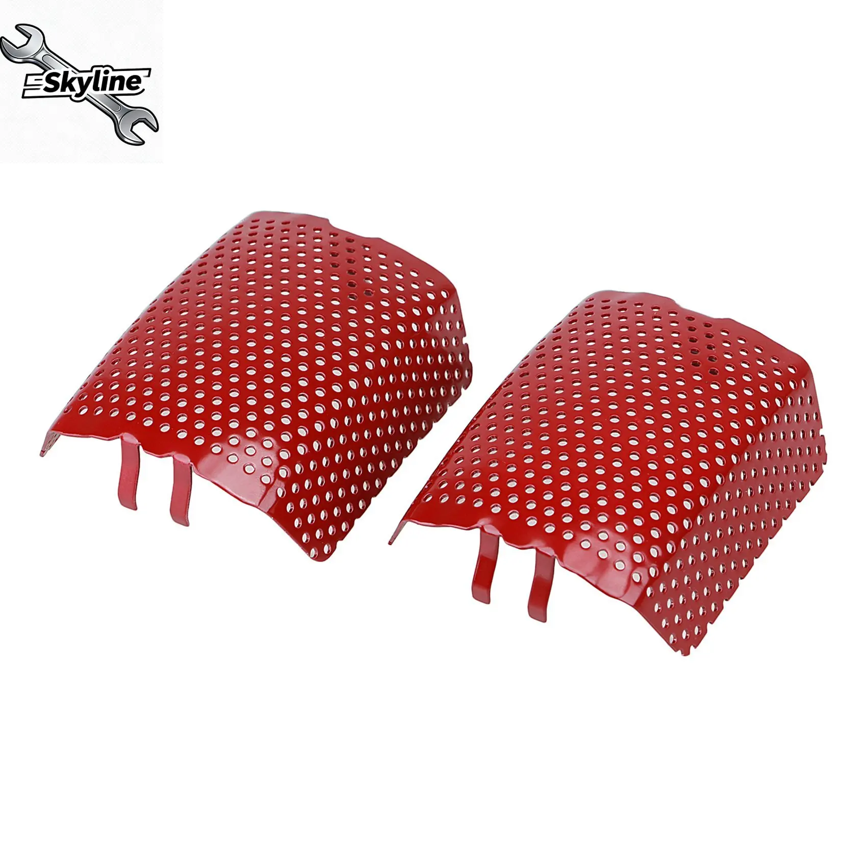 Front Caliper Screen Inserts Brake Caliper Trim Cover for Touring Road Red
