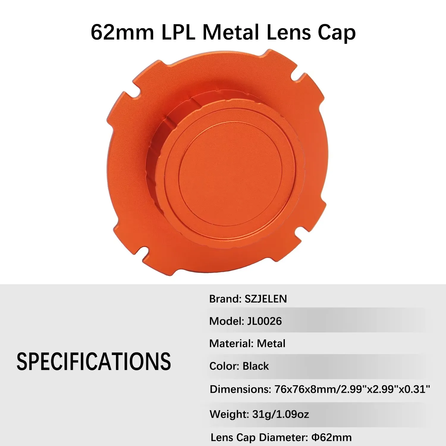 New Arriving Metal LPL Movie Lens Dust Cover Suitable For ARRI Camera Metal Accessories