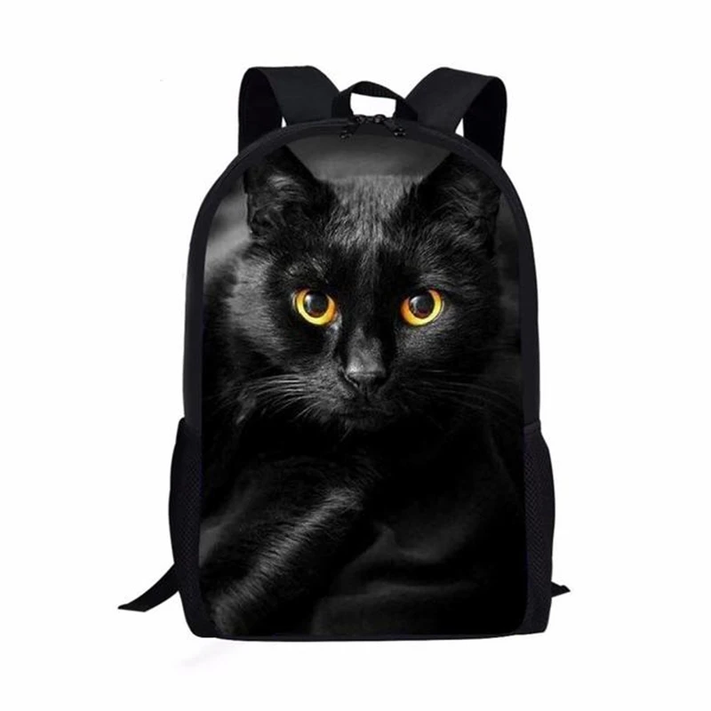 Trendy Popular Cat Notebook Backpacks pupil School Bags 3D Print Oxford Waterproof Boys/Girls Laptop Backpacks