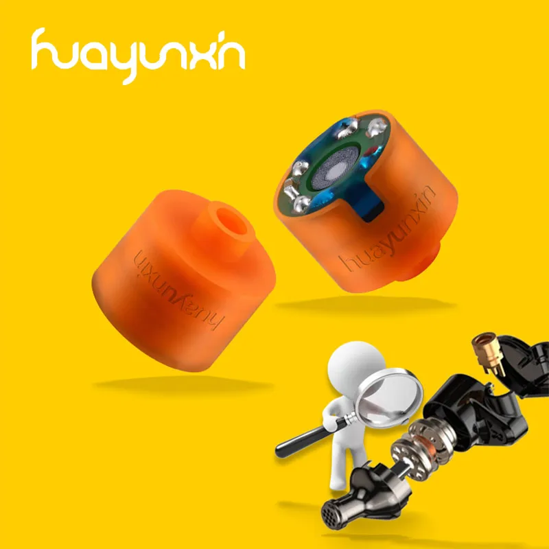 Bobina de voz dupla coaxial, 8mm, 16ohm, 3mw, diafragma cnt, ndfeb, magnético, gama de frequência completa, auscultador iem, unidade de altifalante com driver dinâmico