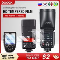 Godox Tempered Film Glass for Godox X3 V1 Pro Trigger V1 V850III V860III TT685II V860II V850II TT600 V350 TT350 Camera Flash L