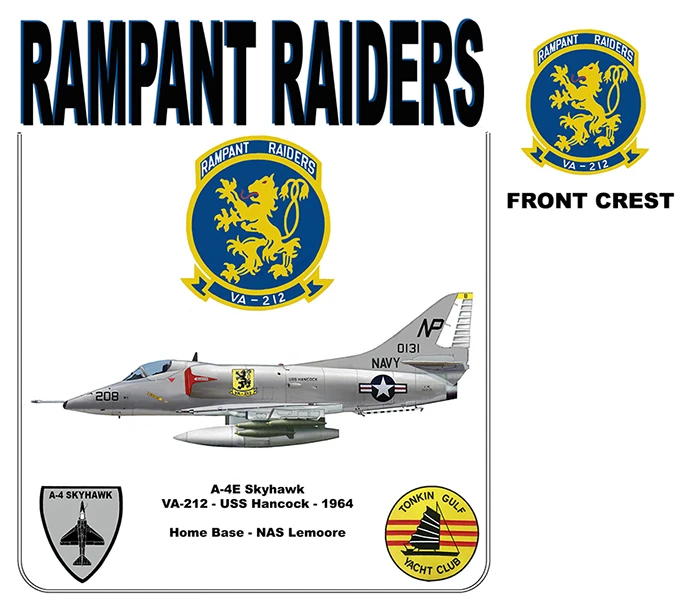 VA-212 Rampant Raiders A-4 Skyhawk Attack Aircraft T-Shirt 100% Cotton O-Neck Summer Short Sleeve Casual Mens T-shirt Size S-3XL