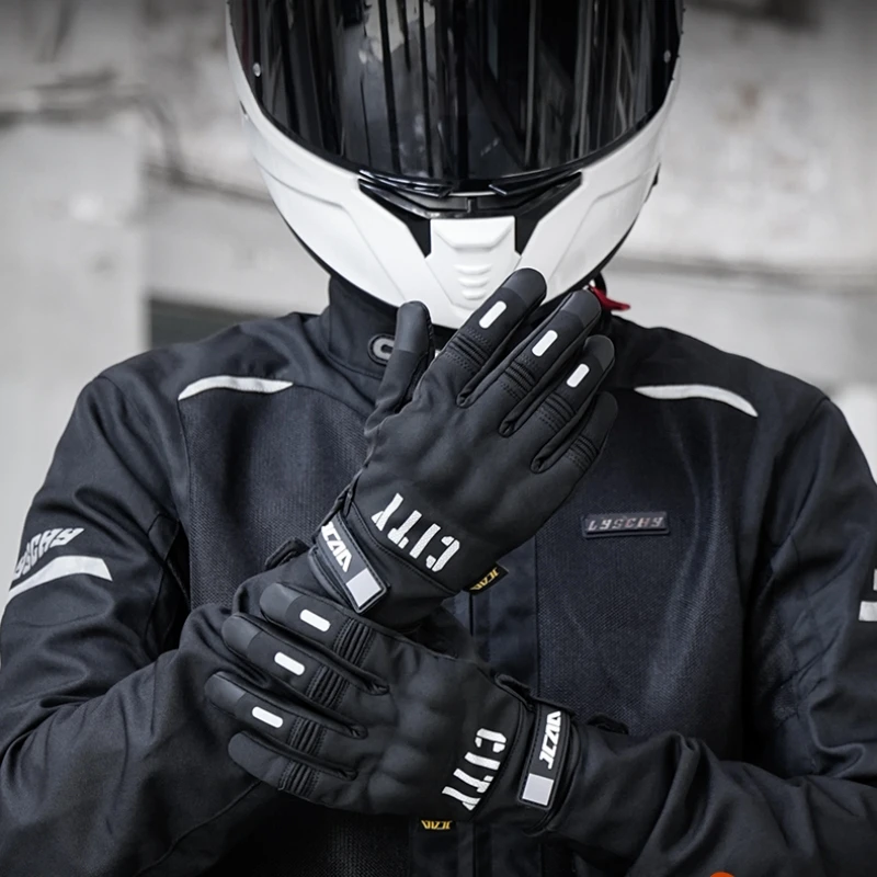 Waterproof Motorcycle Gloves Spring Autumn Windproof Waterproof Motorbike Racing Gloves Men Women Touch Screen Moto Biker Gloves