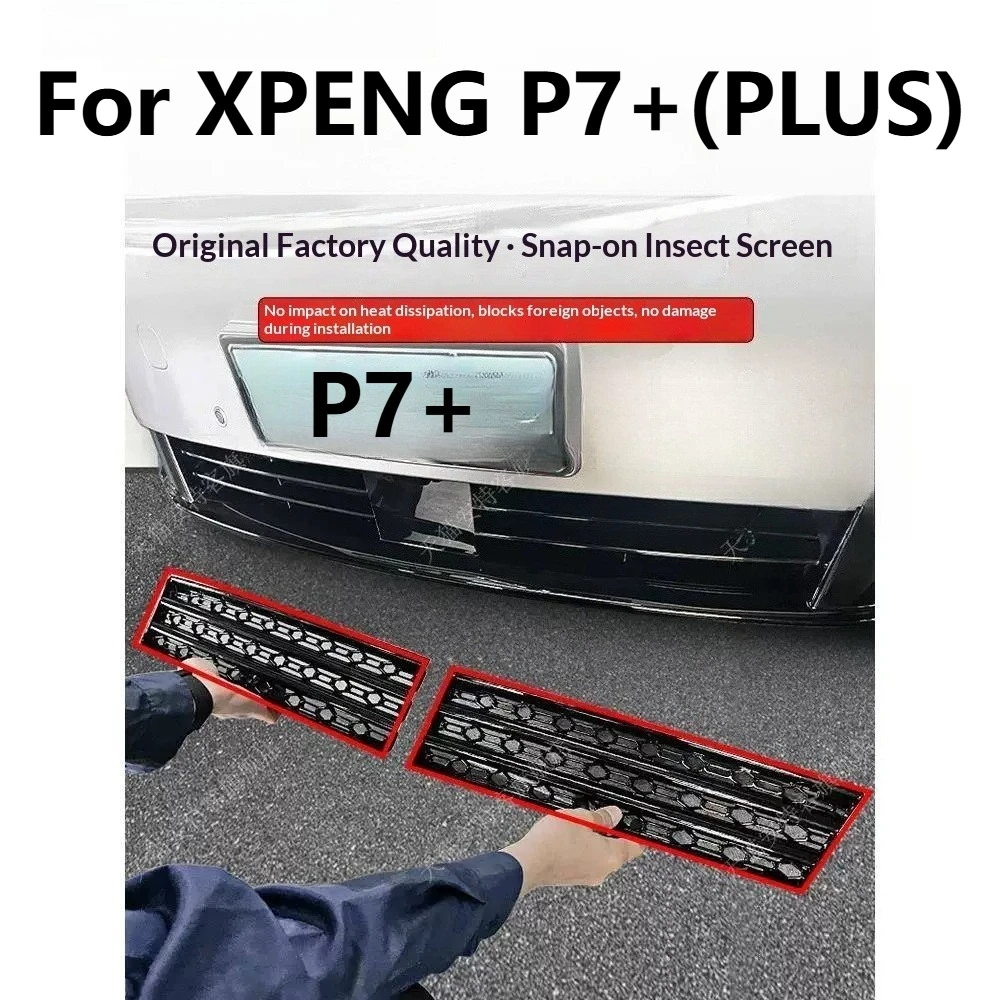 for-xpeng-p7-plus-xiaopeng-car-front-grille-radiator-protection-mesh-dustproof-anti-insect-modification-bug-net