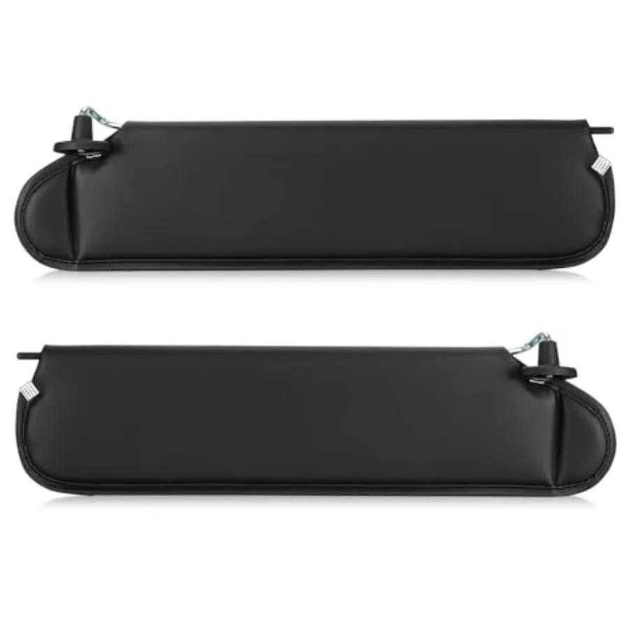 

Left Driver and Right Passenger Side Black Sun Visor 1 Pair Fit for Jeep Wrangler TJ 1997 1998 1999 2000 2001 2002 Sunvisor Rep