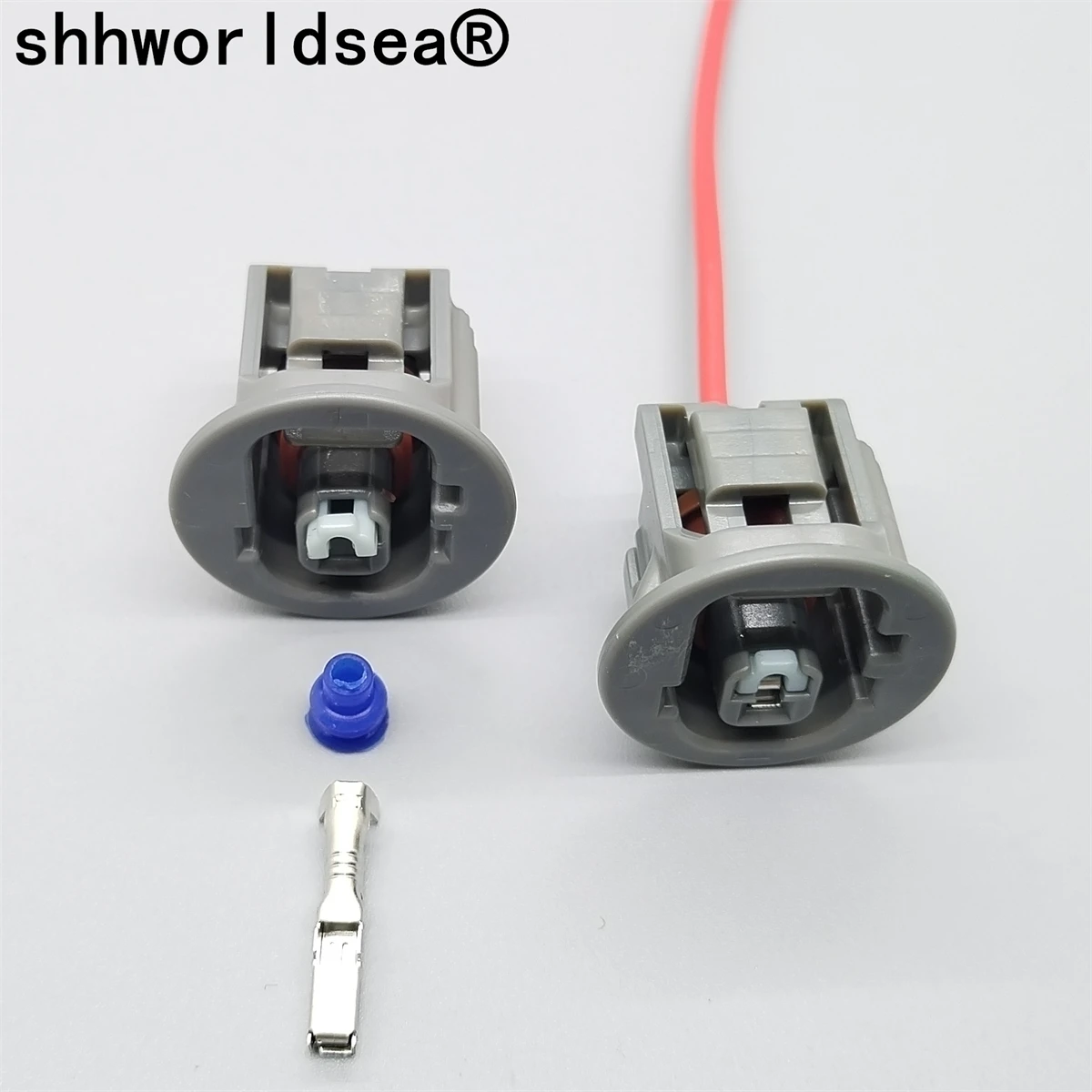 

shhworldsea 1 pin 2.2mm Waterproof Jacket Oil Pressure Switch Plug Car Connector With Terminal oil pressurefor for toyota