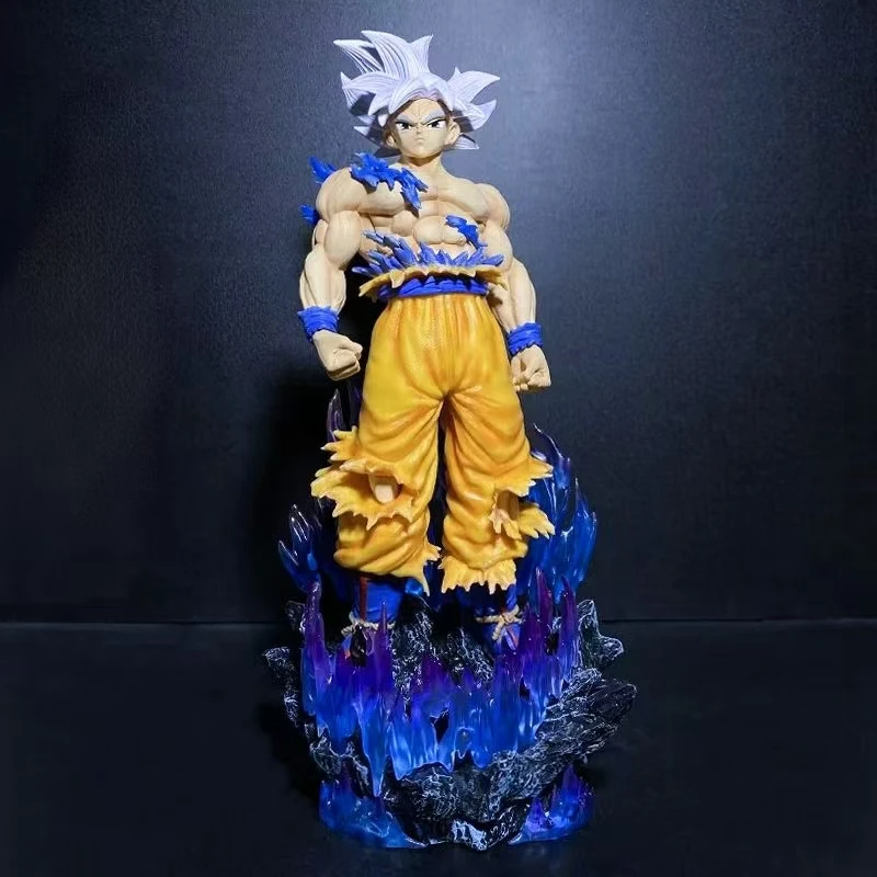

Anime Dragon Ball Z Figure Super Saiyan Ultra Instinct Goku Kakarotto White Hair Action Figures Model Toys Decoration Gifts