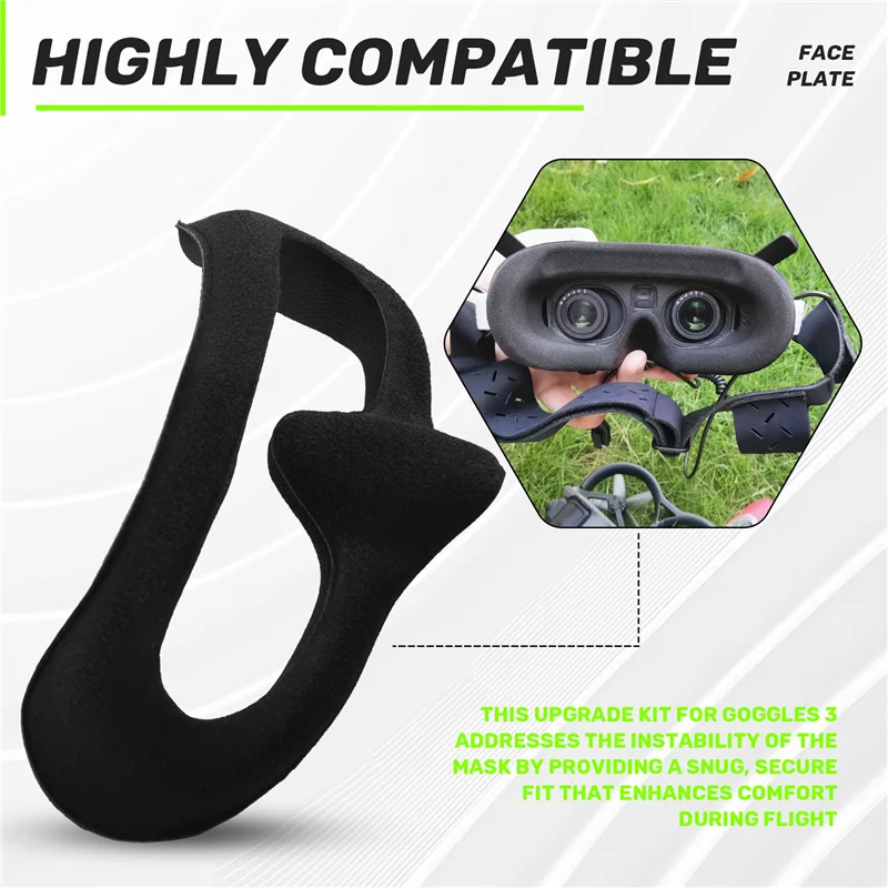 

Комплект для замены лицевой панели ABTO для DJI Avata 2, очки 3, маска для лица, чехол для дрона, летные очки, губчатые подушечки для глаз A