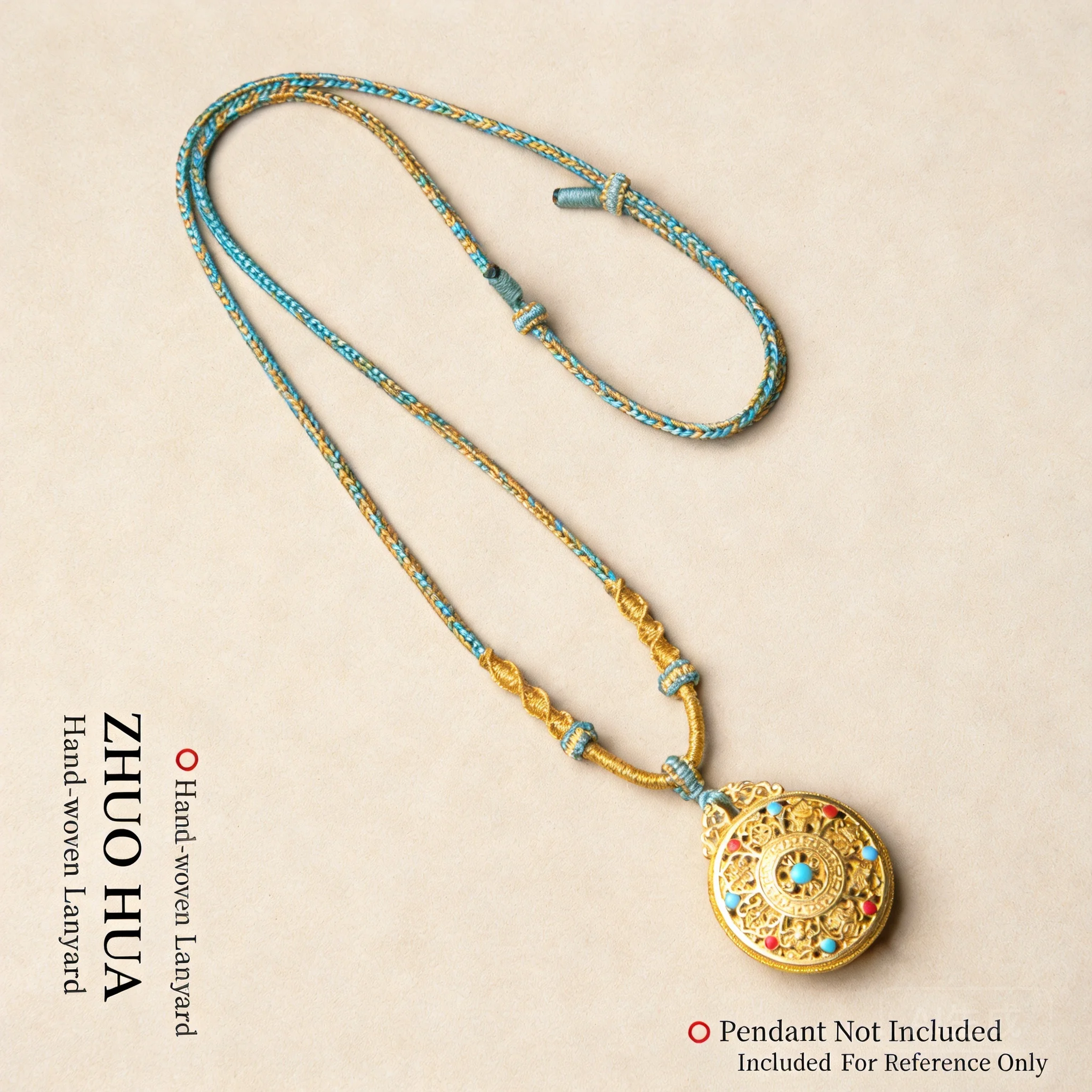 Chinese Style Lucky Hand Braided Pendant Necklace Cord 2mm Adjustable Rope For Jade Gold Amulet Multi Colors Blessing Jewelry
