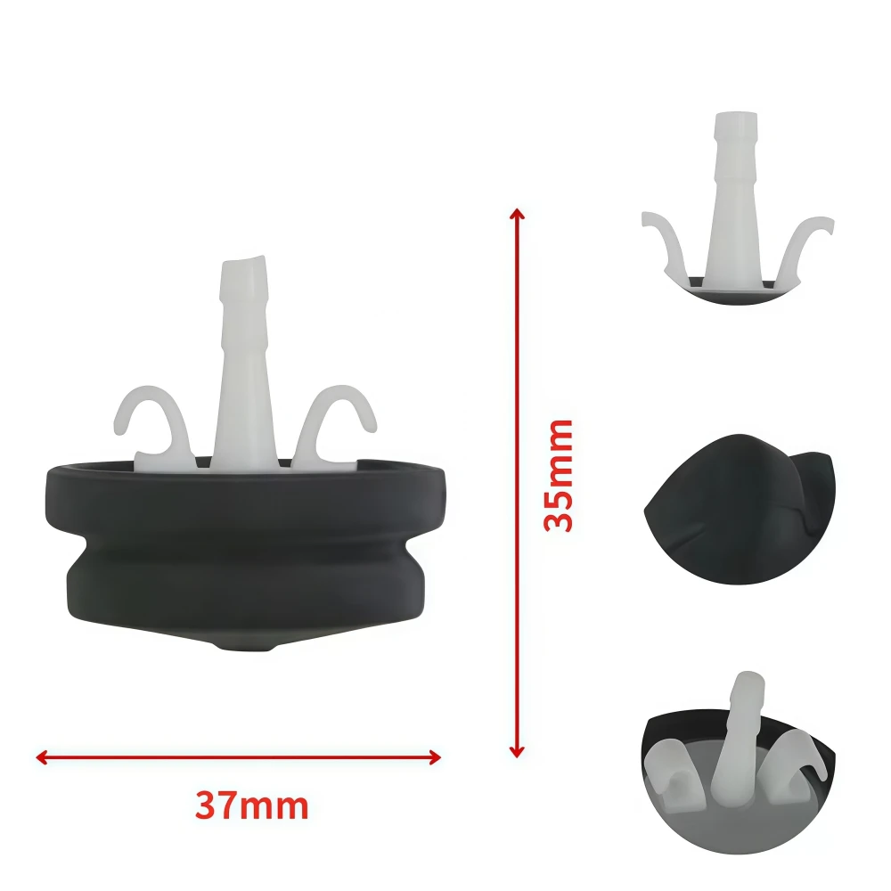 2 Pcs Black Fuel Primer Bulb Pack Small Engine Fuel Pump Primer Bulb Replacement Parts