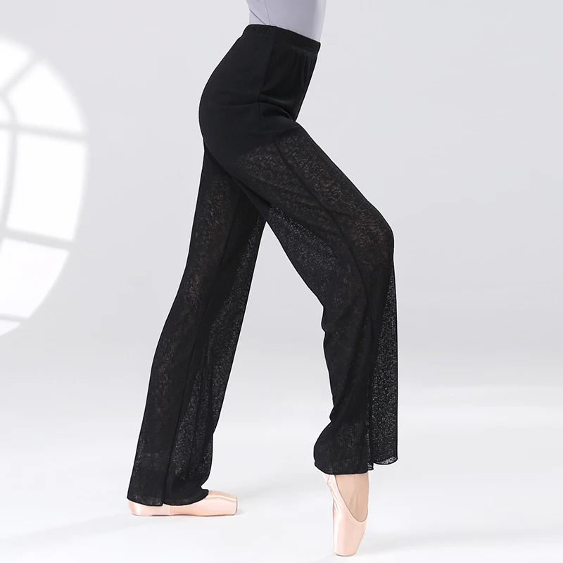 Women Dance Straight Trousers Modal Straight Dance Pants With Lined Classical Dancing Practice Pants Double-layer Long Pants