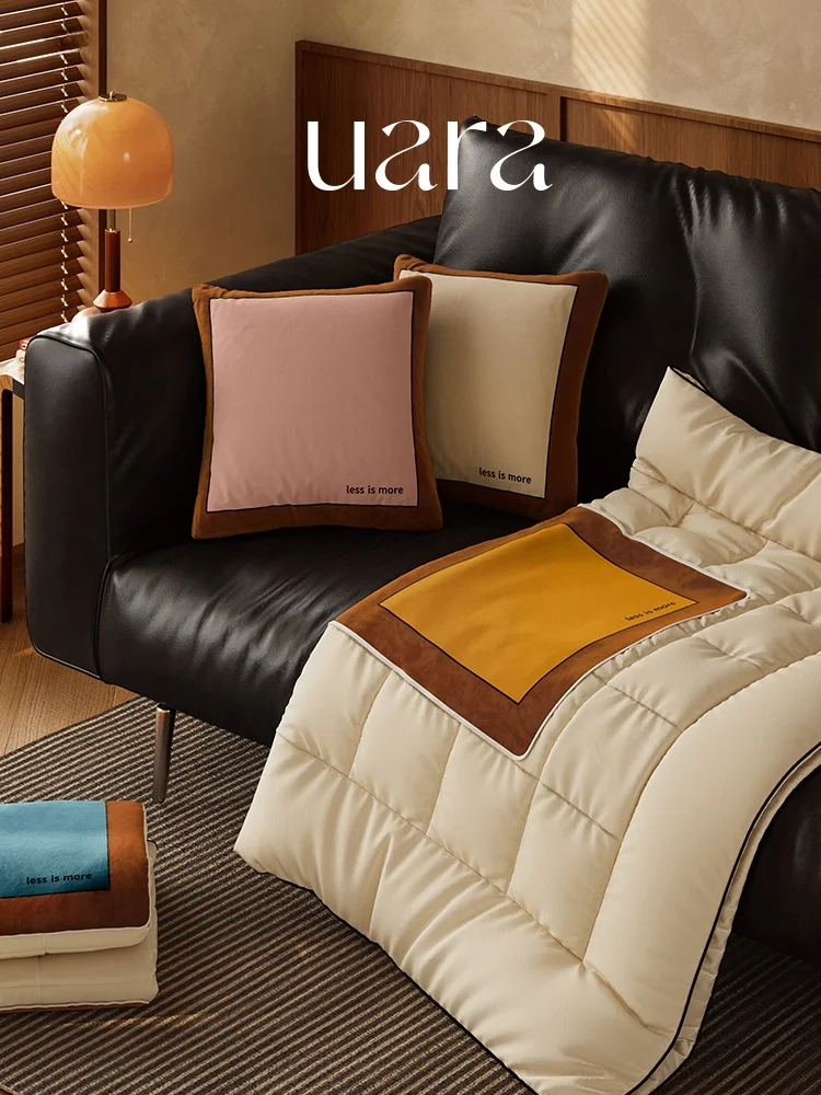 

UARA Moka Mousse: Винтажное многофункциональное стеганое одеяло-плед 2-в-1 для автомобиля и офиса