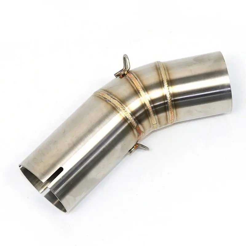 A82U-Slip On For Ducati 959 Panigale 60Mm Motorcycle Exhaust Middle Link Pipe Escape Stainless Steel Muffler