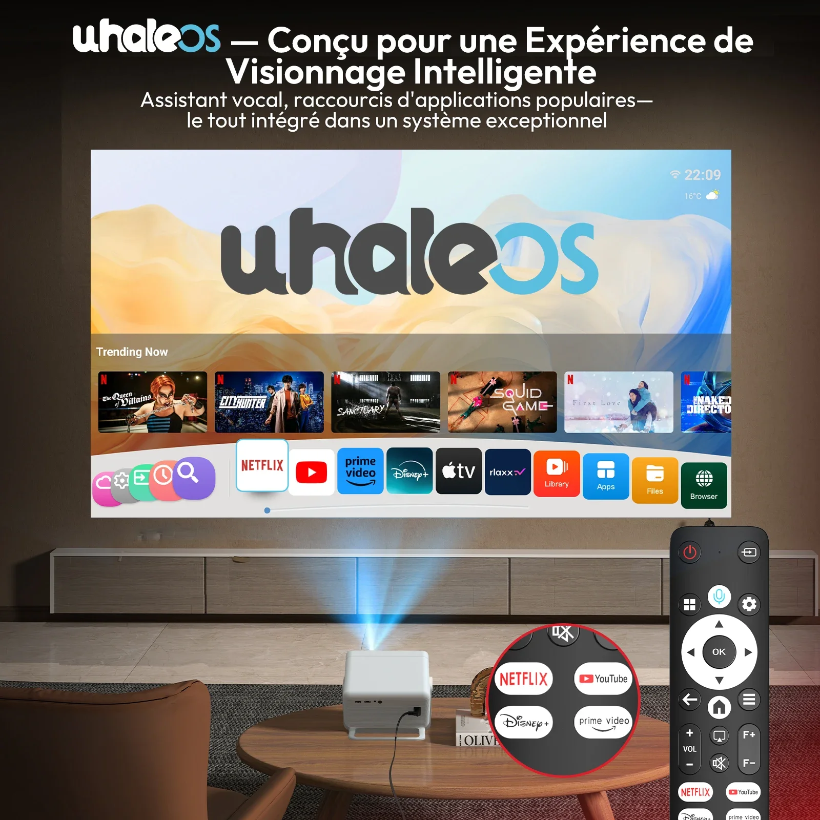 جهاز عرض XGODY FHD 1080P Netflix رسميًا على الحوت OS AI التركيز التلقائي 700 ANSI 25000 لومن بلوتوث ثنائي النطاق واي فاي يدعم 4K #5