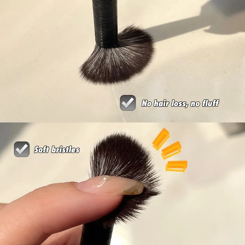 眉毛アイライナーブラシ小さな角度付きブレードライナーアイシャドウ眉輪郭ブラシプロフェッショナル美容化粧品ツールメイクブラシ