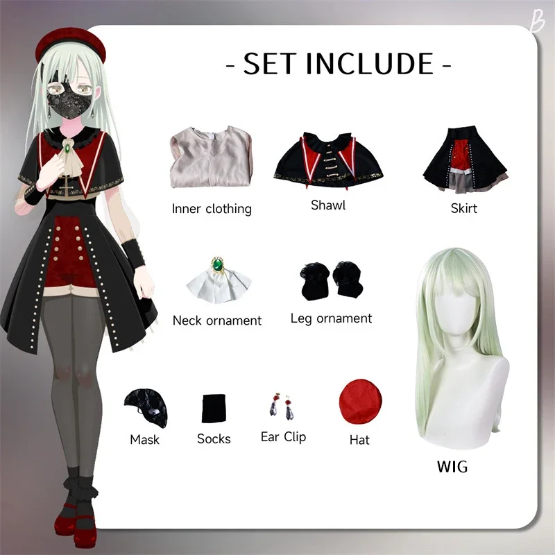 Bang Dream Sakiko Togawa Cosplay Kostuum Wakaba Mutsumi Carnaval Uniform Volwassen Anime Halloween Kostuums Maskerade Vrouwen Game