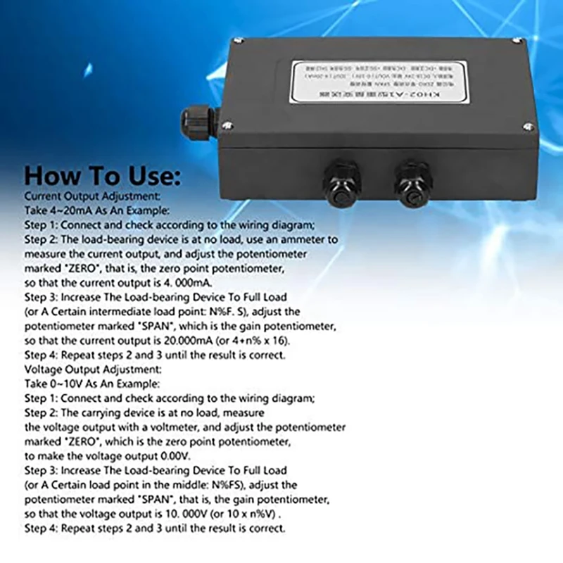 Load Cell Sensor 4‑20MA Voltage Signal Output 0‑10V IP67-10 Celsius-50 Celsius For Industrial Environments