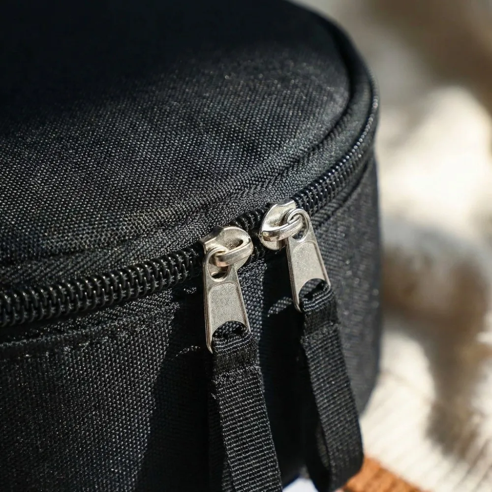 600D Oxford Cloth Travel Neck Pillow Bag Quick Release Clasp Cylindrical Carrying Case Multi-functional Lightweight
