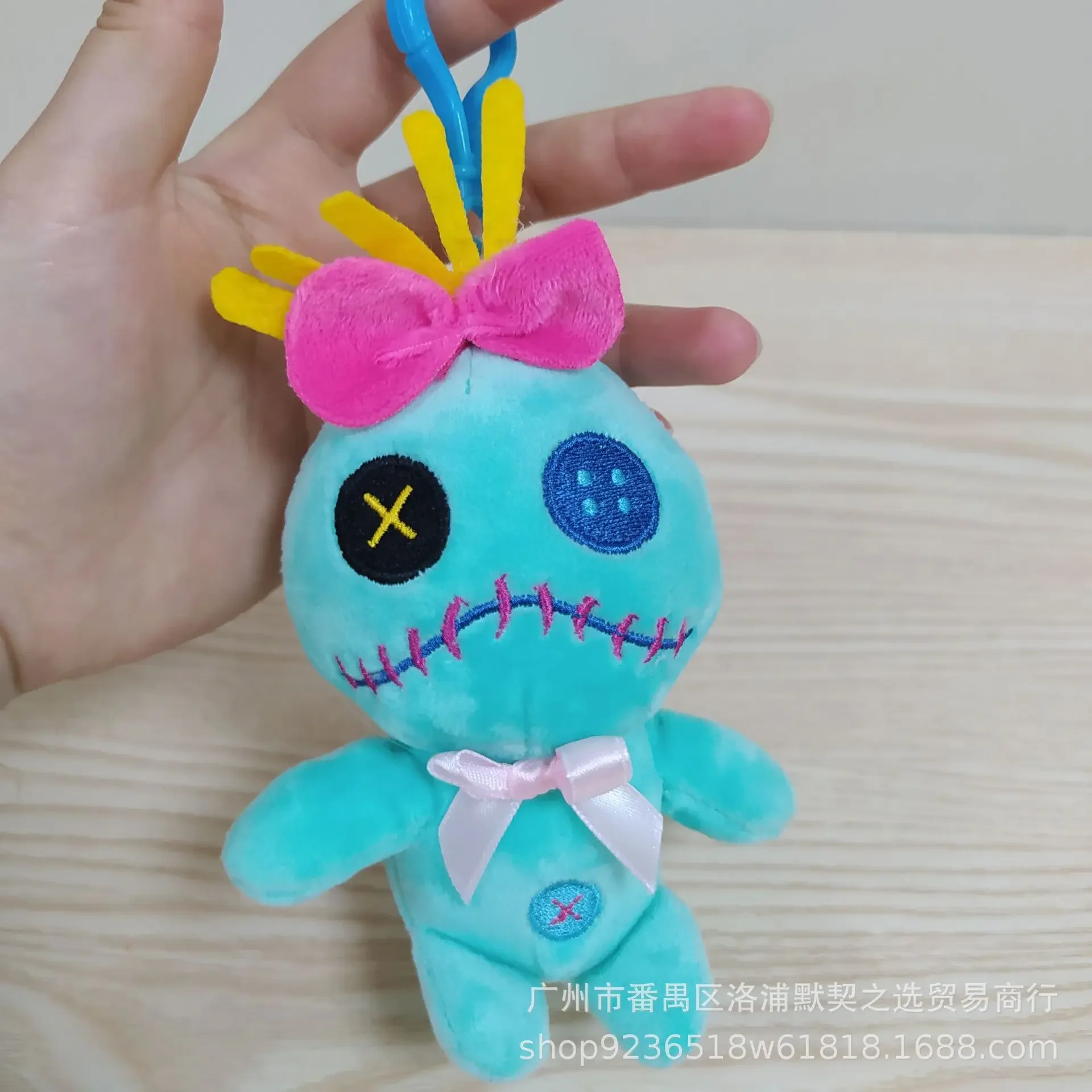 Stitch Disney Lilo & Stitch Anime Figure Ohana Scrump Cute peluche ciondolo borsa portachiavi portachiavi giocattolo per bambini regali di compleanno