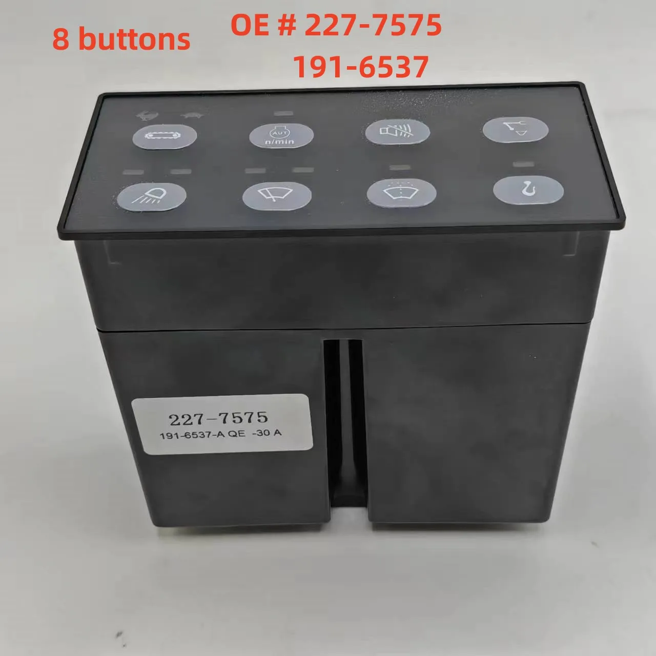 227-7575 2277575   227 7575 191-6537 8 buttons Headlight Wiper Controller Panel For Caterpillar E312D E320D E325D Control Panel