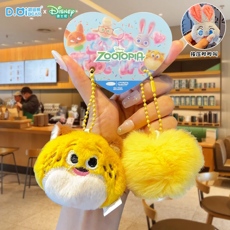 Nowy breloczek pluszowy Zootopia2, pluszowa zabawka, zawieszka do torby, breloczek dla par, prezent na urodziny, Boże Narodzenie