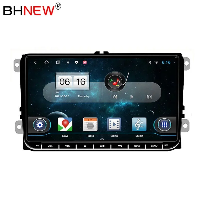 9 Inch Android Car Video Player For VW Golf Polo Beetle Amarok Touran polo passat Jetta amarok support GPS reverse