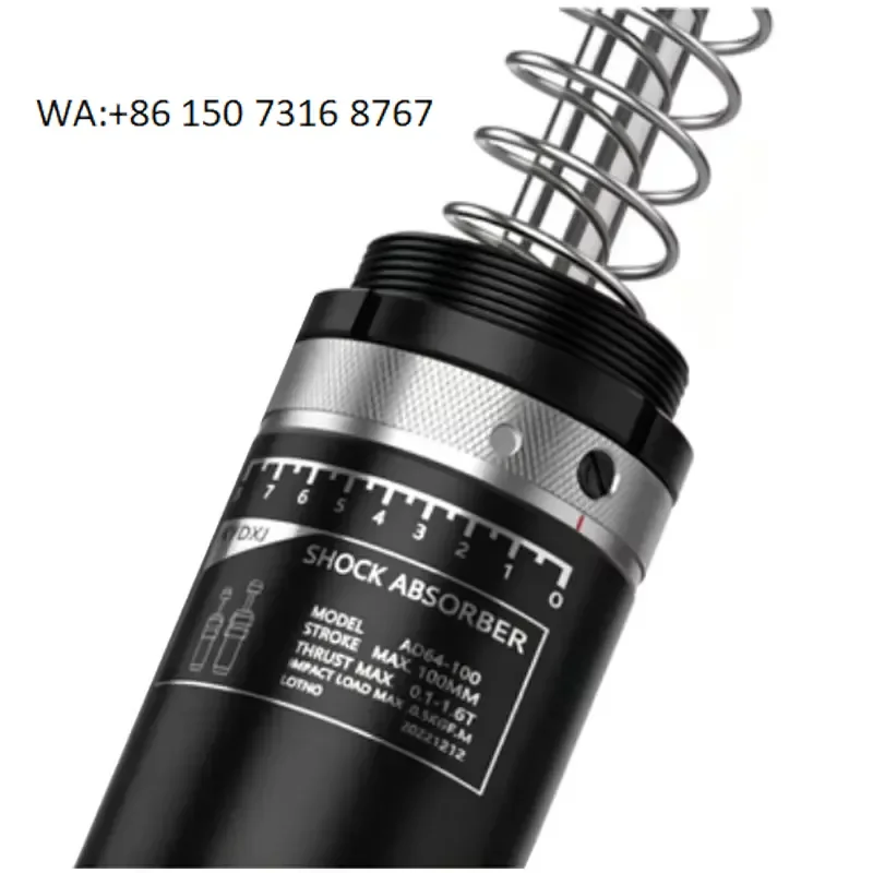 Heavy Duty Hydraulic Oil Spring Buffer, UNC American Thread, Heavy Industry Machinery Buffering Speed Limiting Damper