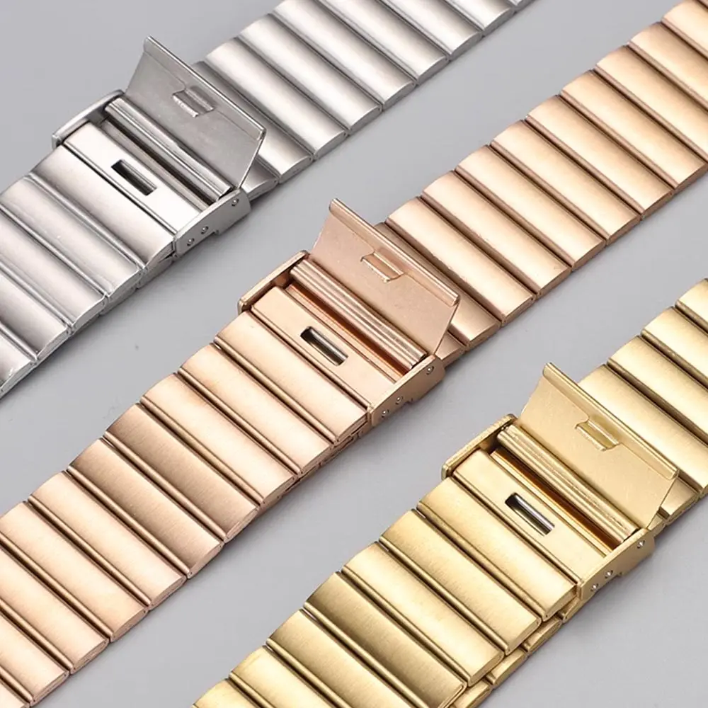Ремешок из нержавеющей стали для Apple Watch Band 7 8 9 45 мм 41 мм, браслет для IWatch Ultra 2 49 мм Series 6 SE 5 3 44 мм 40 мм