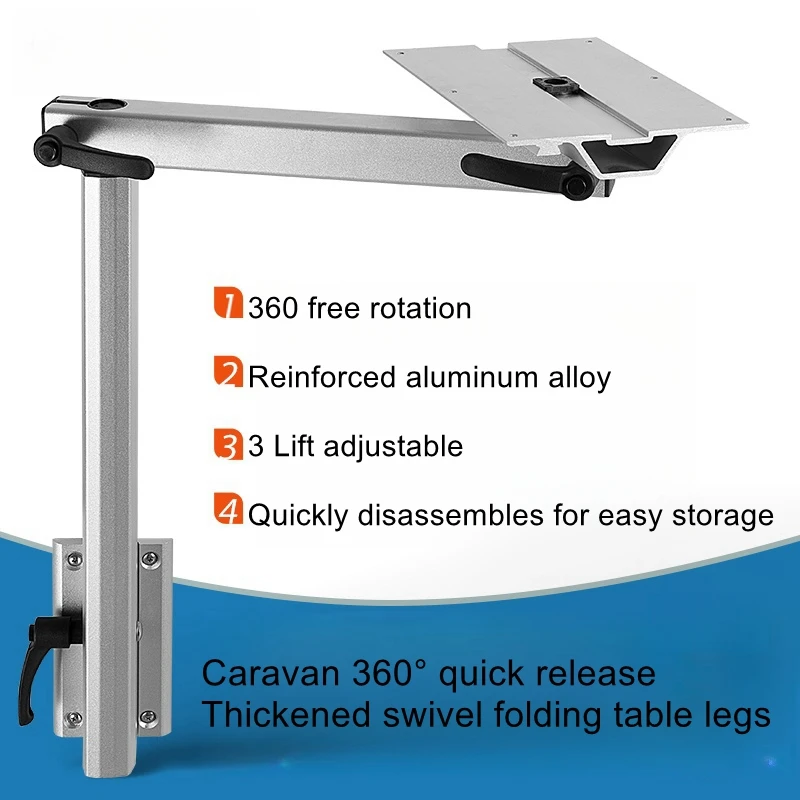 

RV Swivel Table Legs Lift Table Bracket Hidden Removable Yacht Activity Table Legs B-Model RV Conversion Accessories