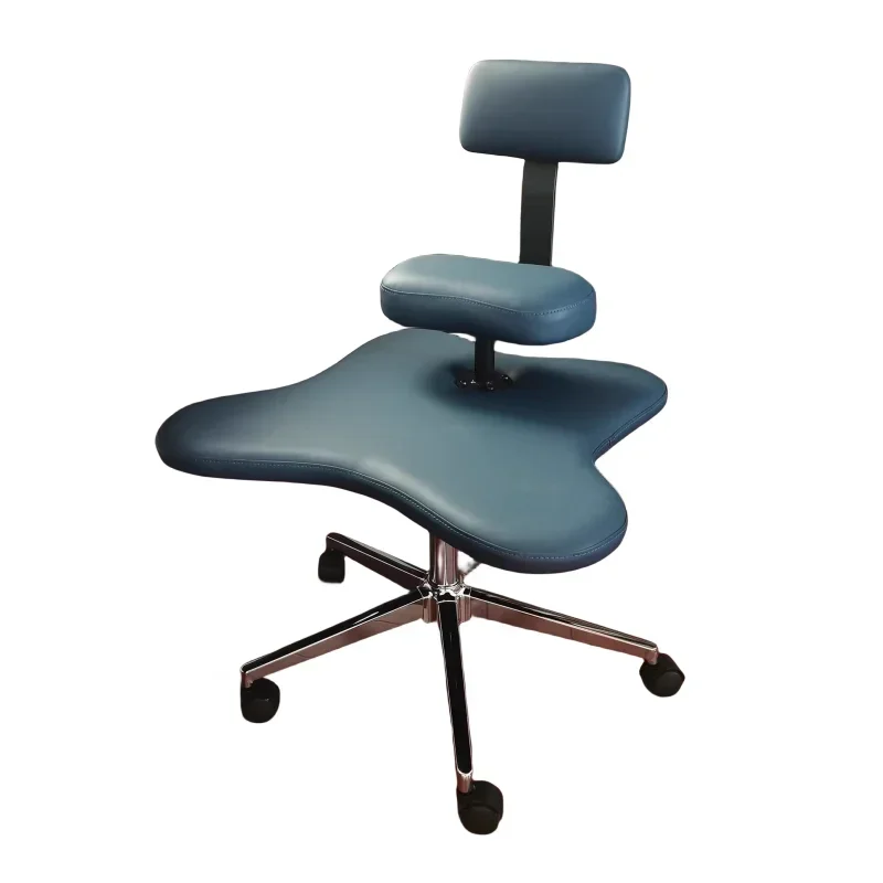 Ergonomic Cross Leg Chair with Wheels, Multifunctional Kneeling Chair, Adjustable Height, Office Computer Chair