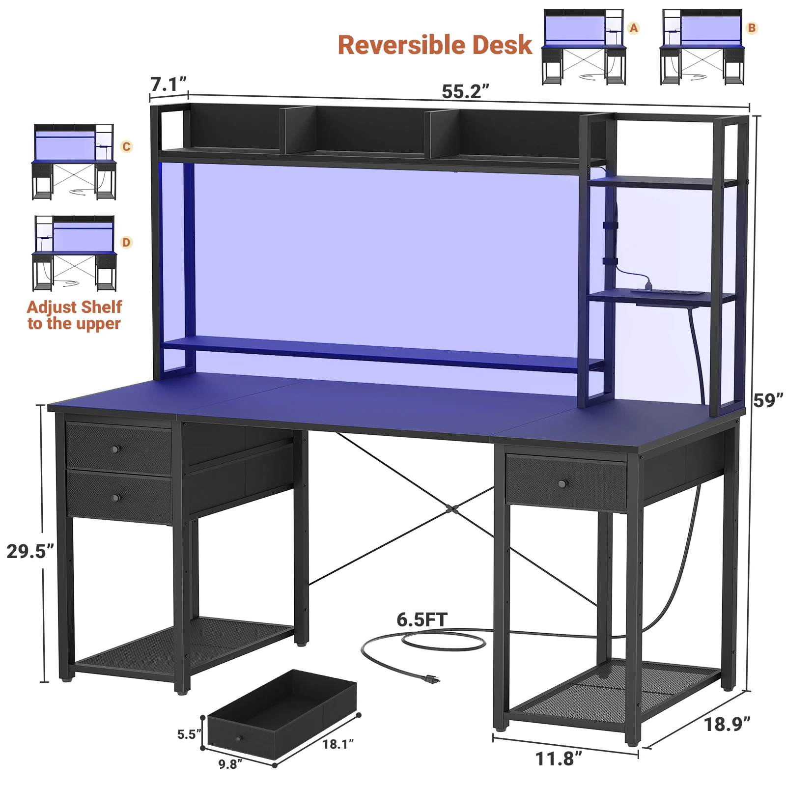 Mesa de Computador Aheaplus de - Office Furniture Outlet avaliação e preço