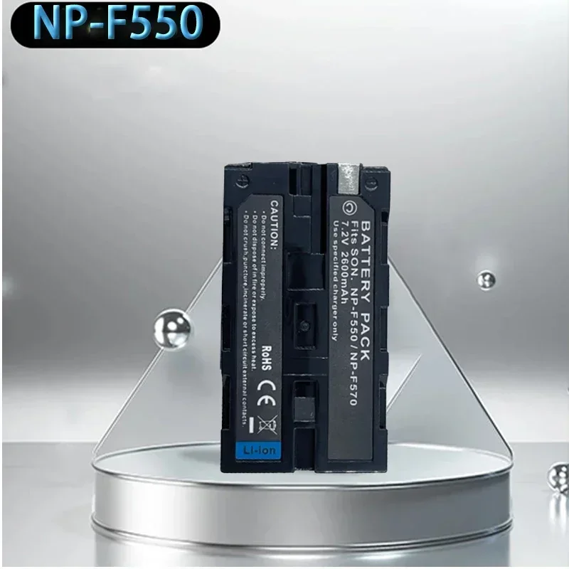 2600mAh NP-F550 Battery for Sony NP F970 F550 F530 F330 F570 NPF570 NPF550 YONGNUO Video Light Batteries+Charger